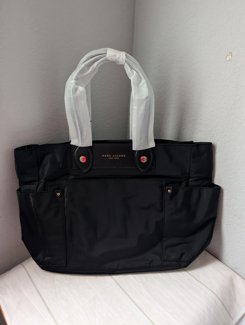 NWT Marc Jacobs Preppy Nylon Large Diaper Bag w/ Removable Changing Pad